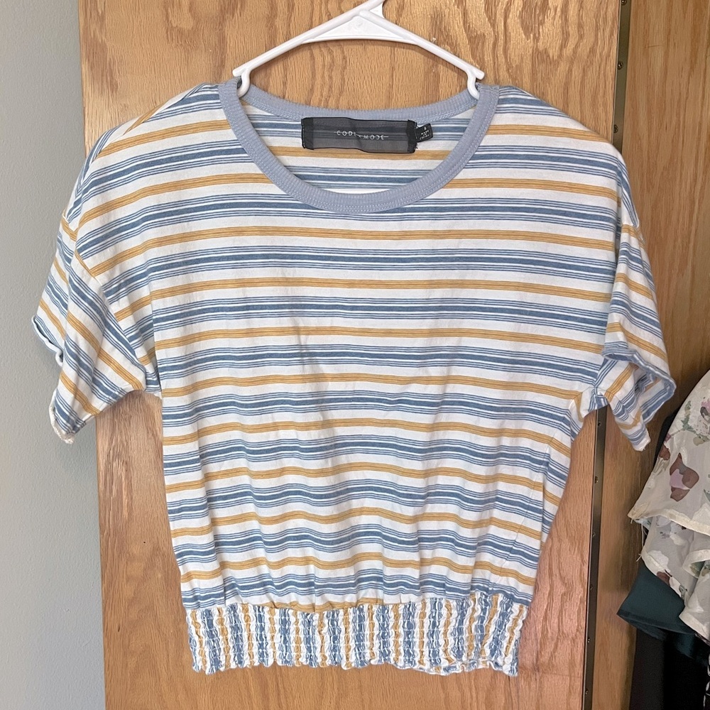 Code x Mode Striped Cropped Tee